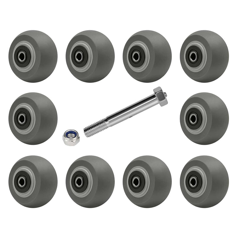 2" Wide Thermoplastic Rubber Wheel (Crowned )