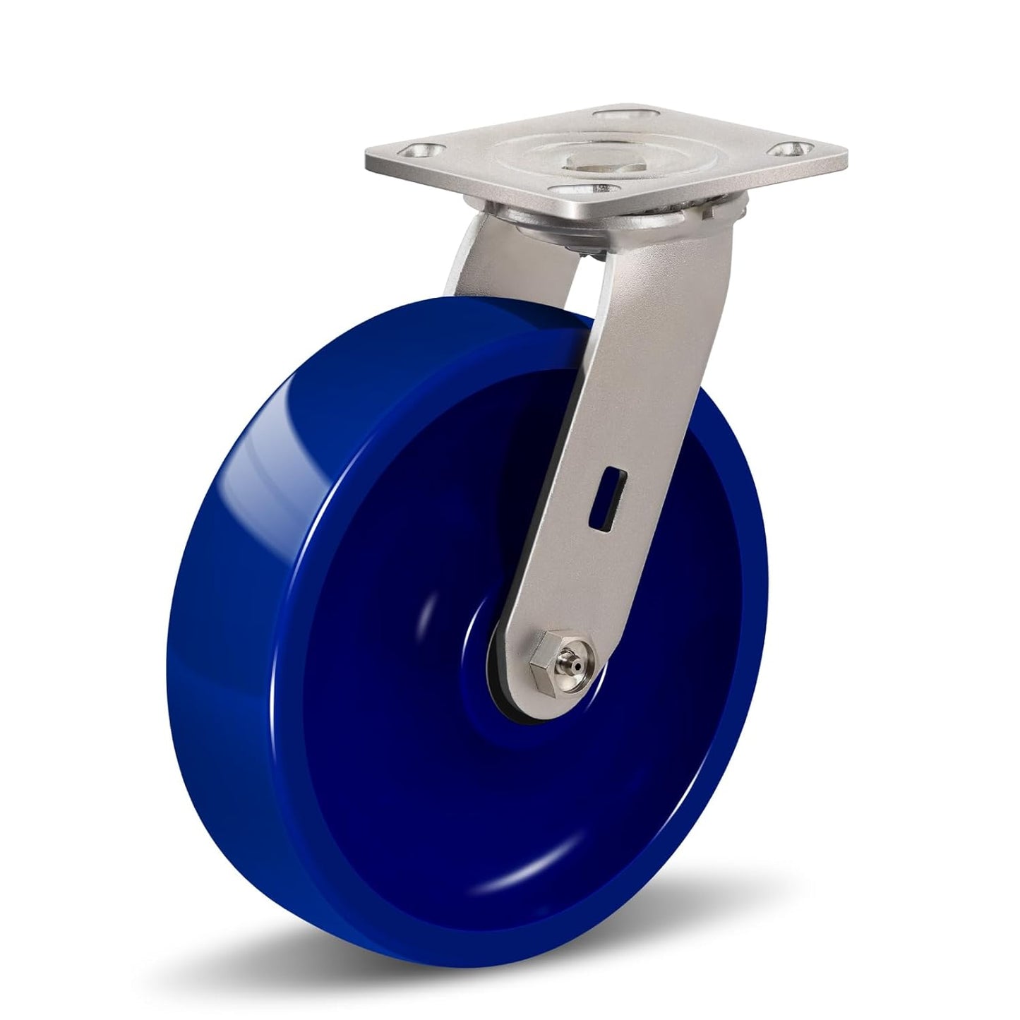 2" Wide Solid Polyurethane Caster (Blue)