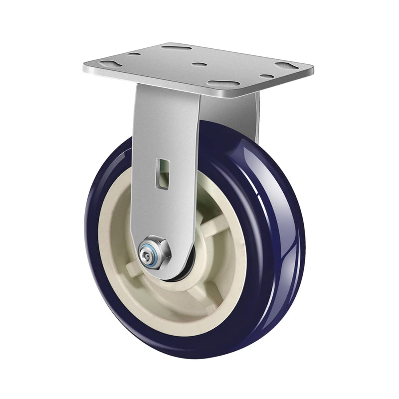 2" Wide Polyurethane on Polyolefin Casters