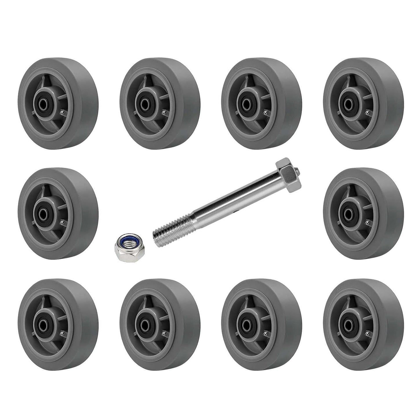 2" Wide Thermoplastic Rubber Wheel