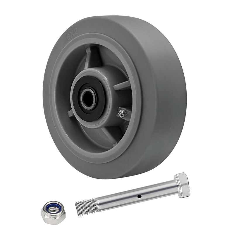 2" Wide Thermoplastic Rubber Wheel