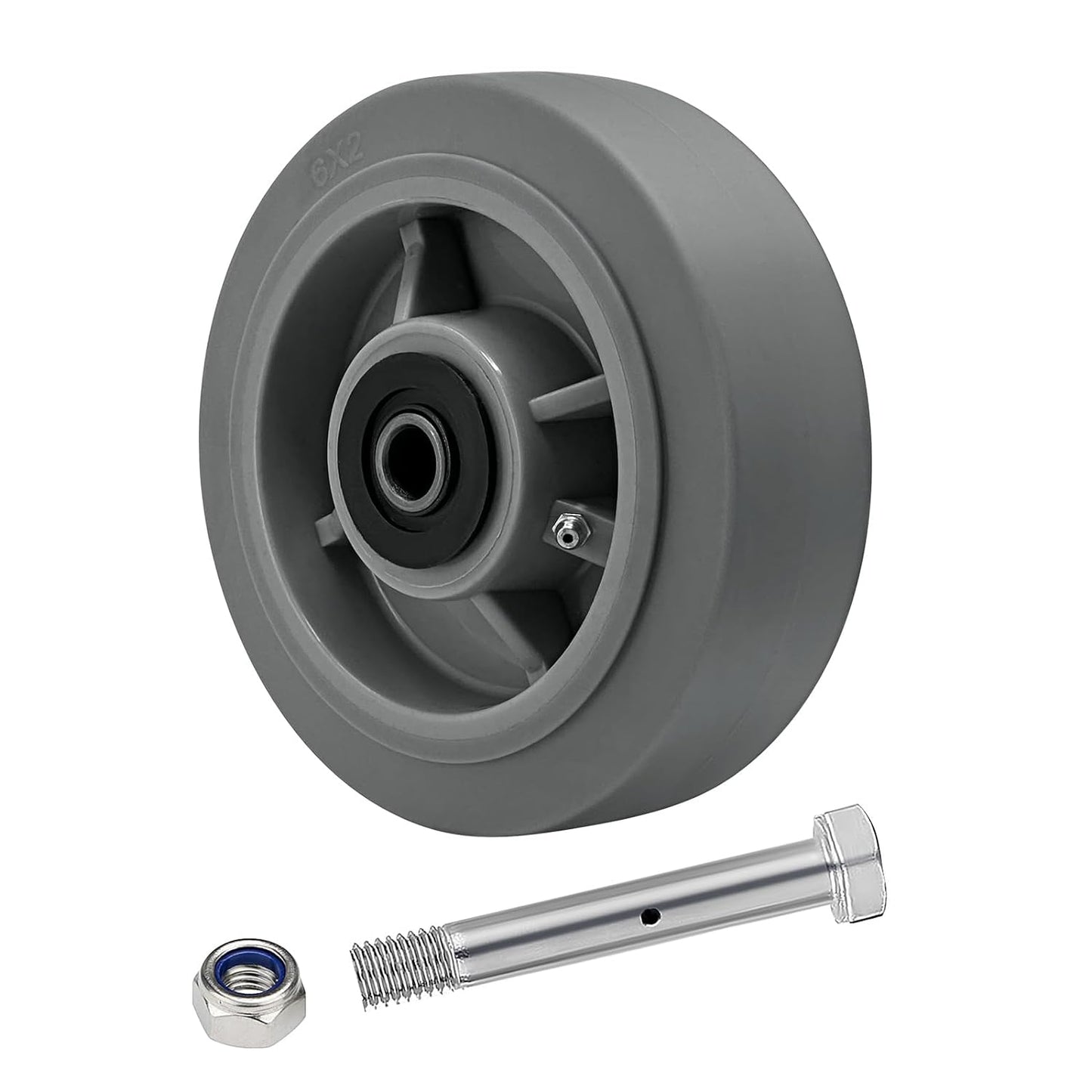 2" Wide Thermoplastic Rubber Wheel
