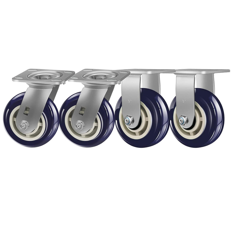 2" Wide Polyurethane on Polyolefin Casters