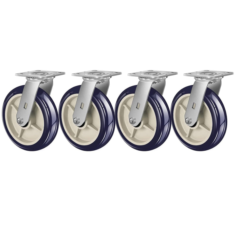 2" Wide Polyurethane on Polyolefin Casters