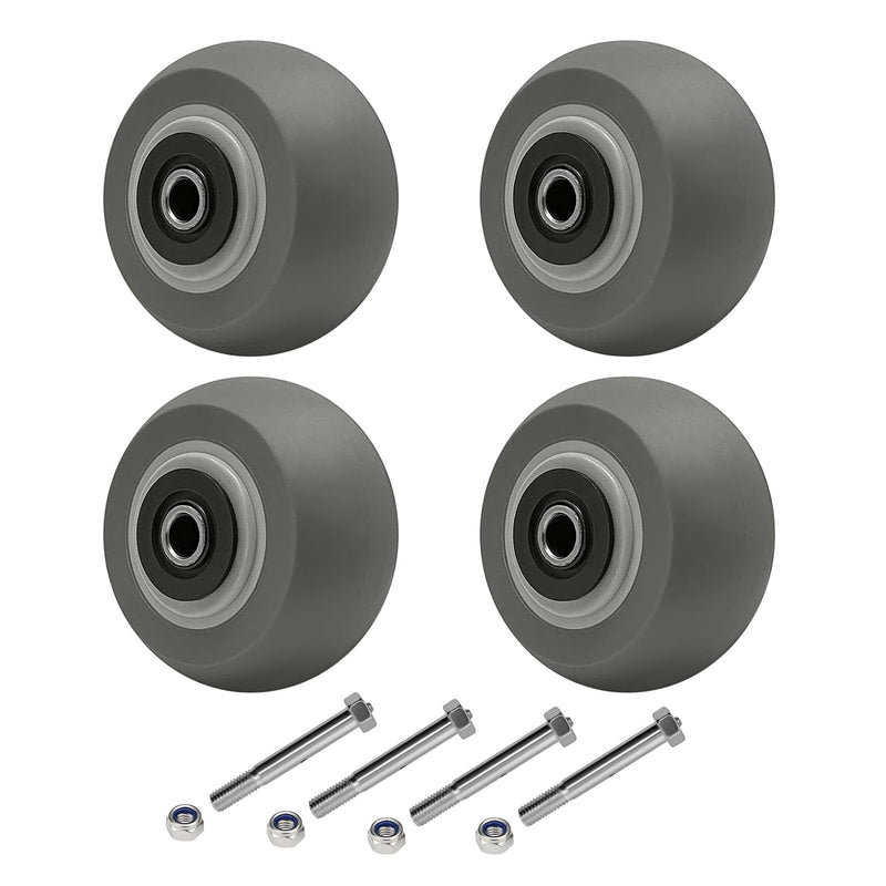 2" Wide Thermoplastic Rubber Wheel (Crowned )