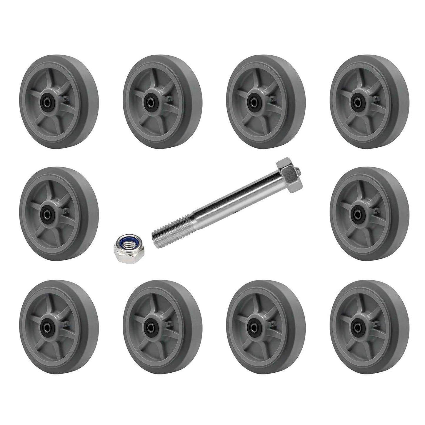 2" Wide Thermoplastic Rubber Wheel