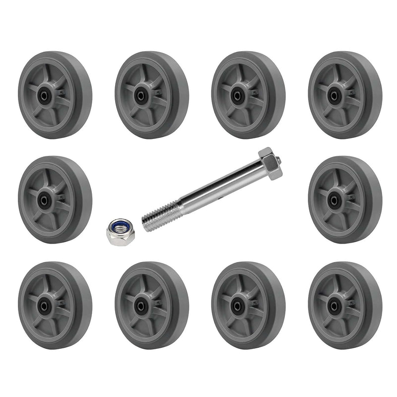 2" Wide Thermoplastic Rubber Wheel