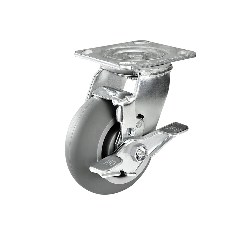 2" Wide Thermoplastic Rubber Caster (Crown Tread)