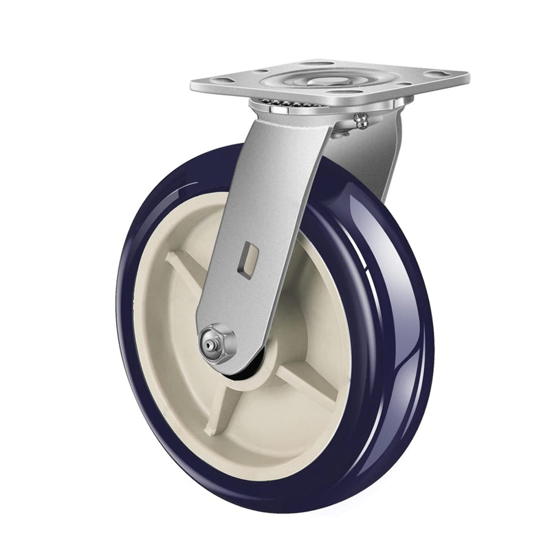 2" Wide Polyurethane on Polyolefin Casters