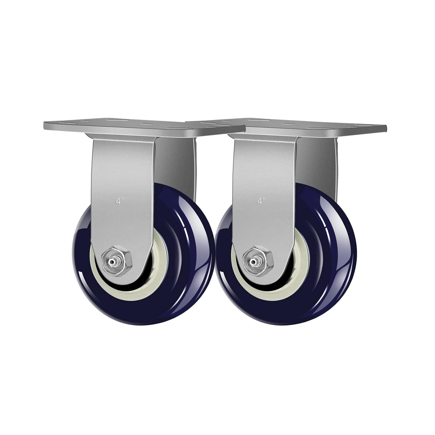 2" Wide Polyurethane on Polyolefin Casters