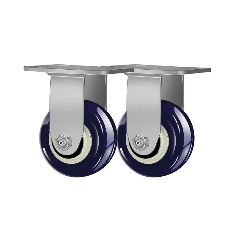 2" Wide Polyurethane on Polyolefin Casters
