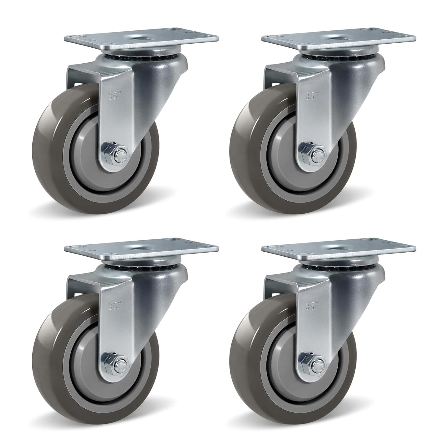 1-1/4" Wide Polyurethane Caster Wheels