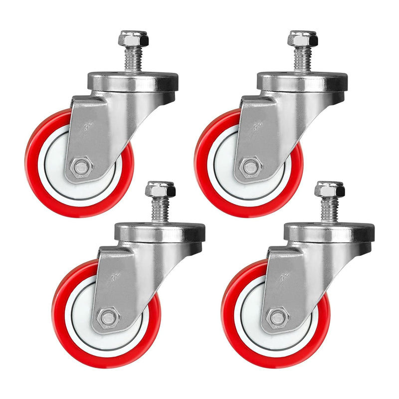 1-1/4" Wide Polyurethane Stem Caster