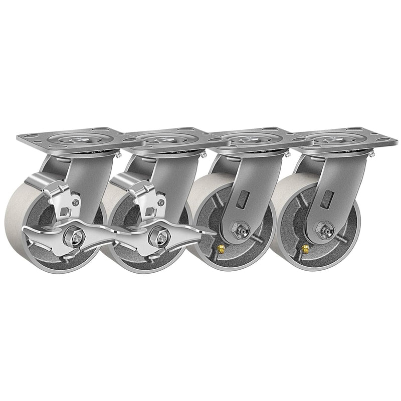 2" Wide Heavy Duty Steel Casters