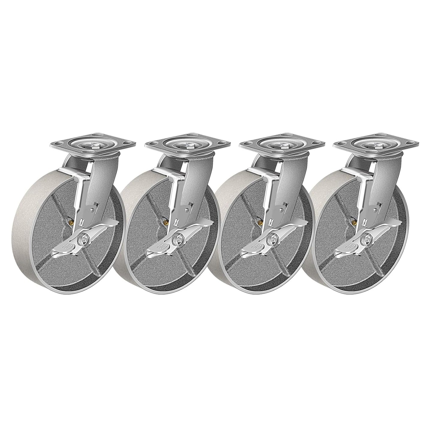 2" Wide Heavy Duty Steel Casters