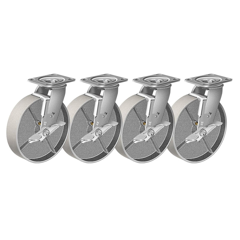 2" Wide Heavy Duty Steel Casters