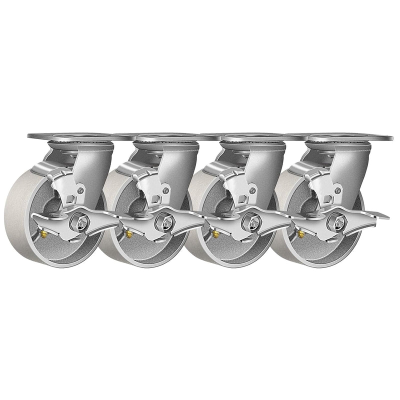 2" Wide Heavy Duty Steel Casters