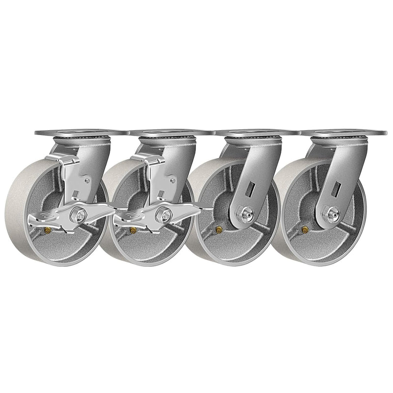 2" Wide Heavy Duty Steel Casters