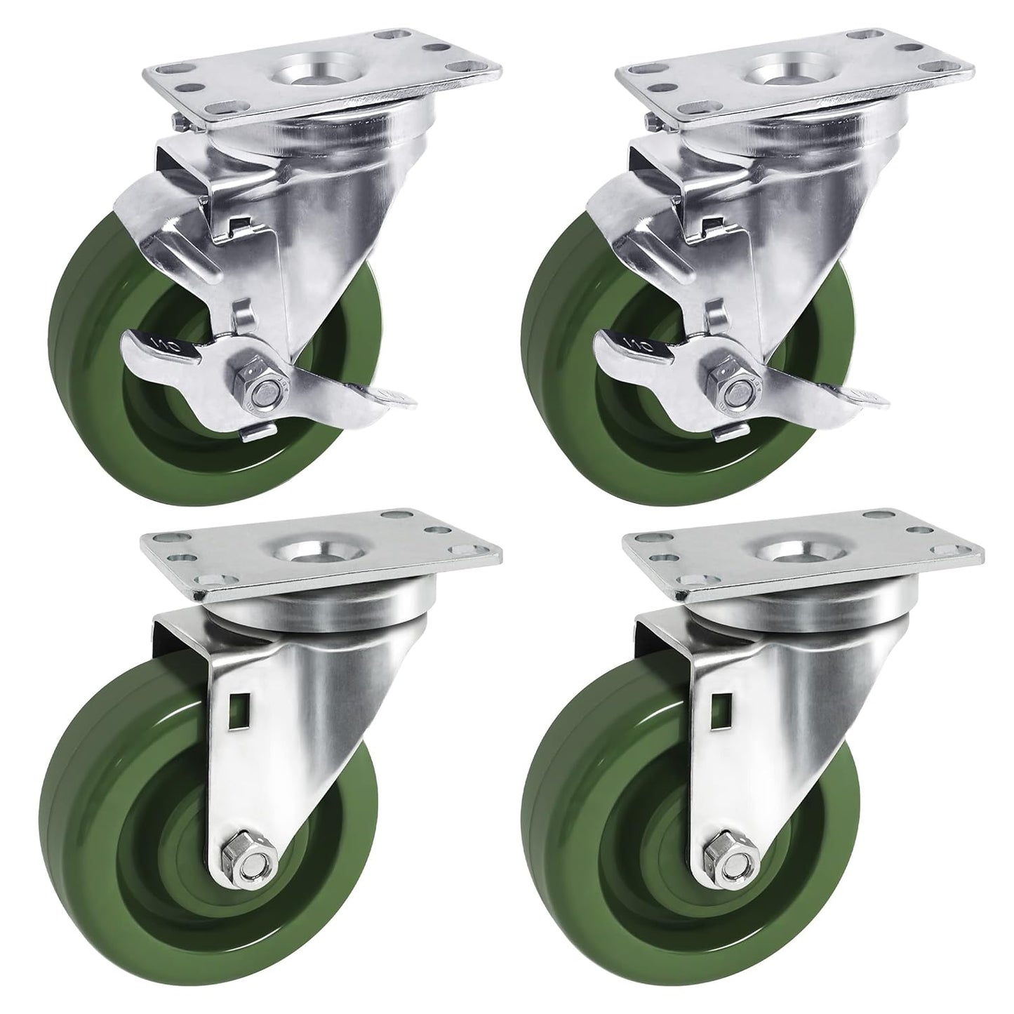 4"X1-1/4" High Temperature Oven Rack Casters