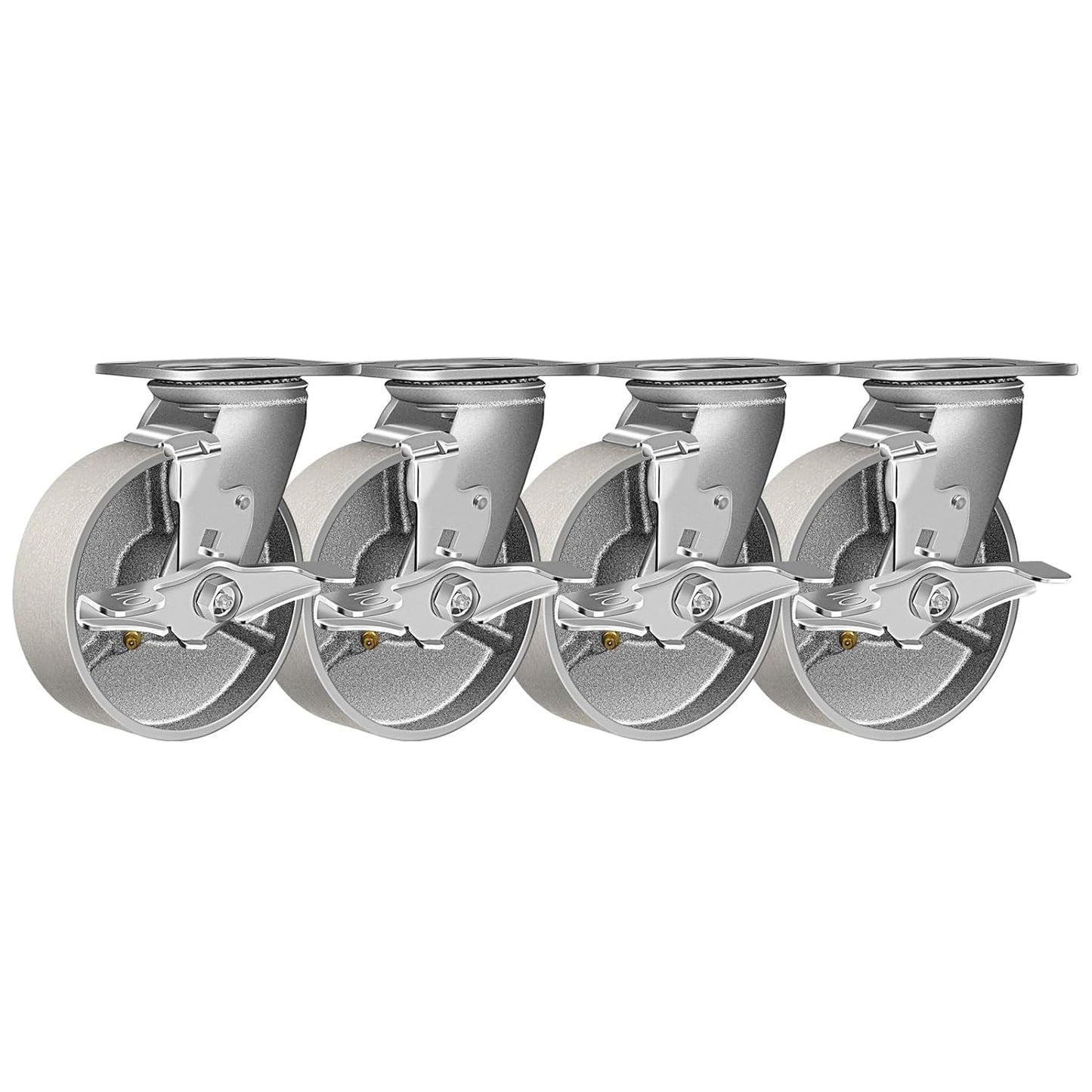 2" Wide Heavy Duty Steel Casters