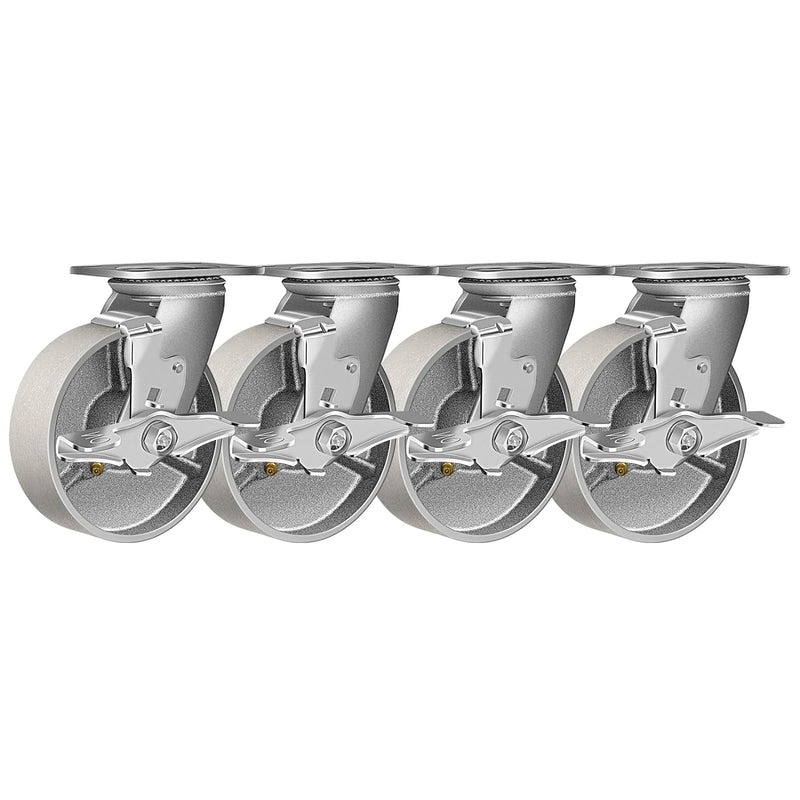 2" Wide Heavy Duty Steel Casters
