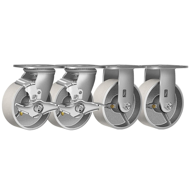 2" Wide Heavy Duty Steel Casters