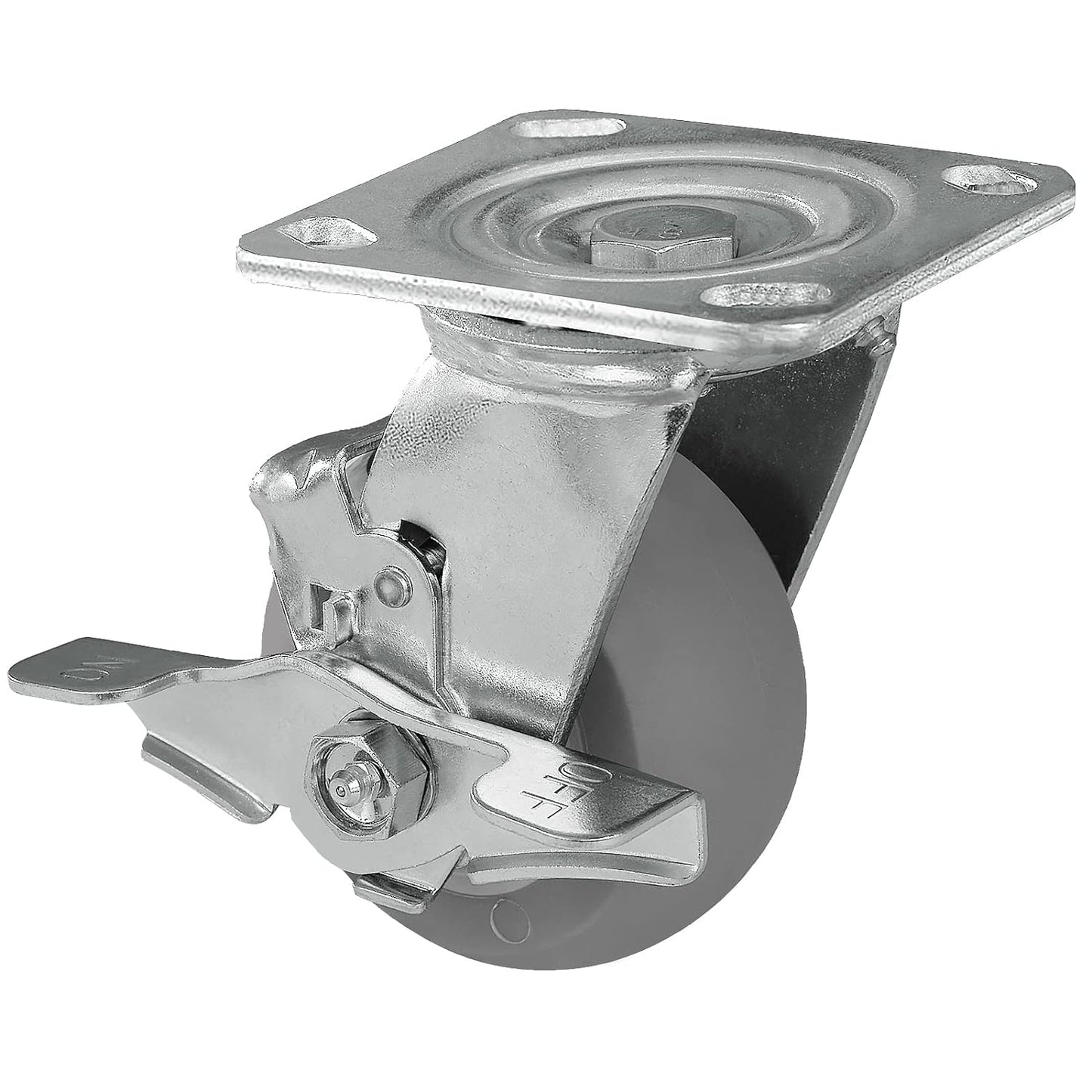 2" Wide Thermoplastic Rubber Caster (Crown Tread)