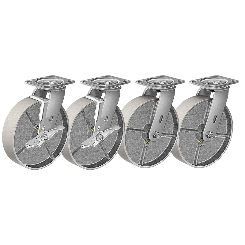 2" Wide Heavy Duty Steel Casters