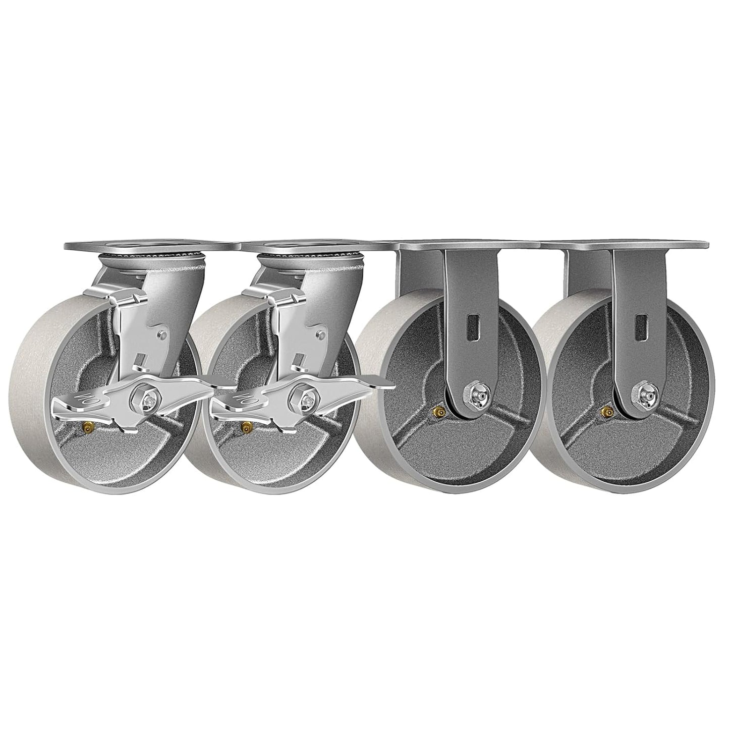 2" Wide Heavy Duty Steel Casters