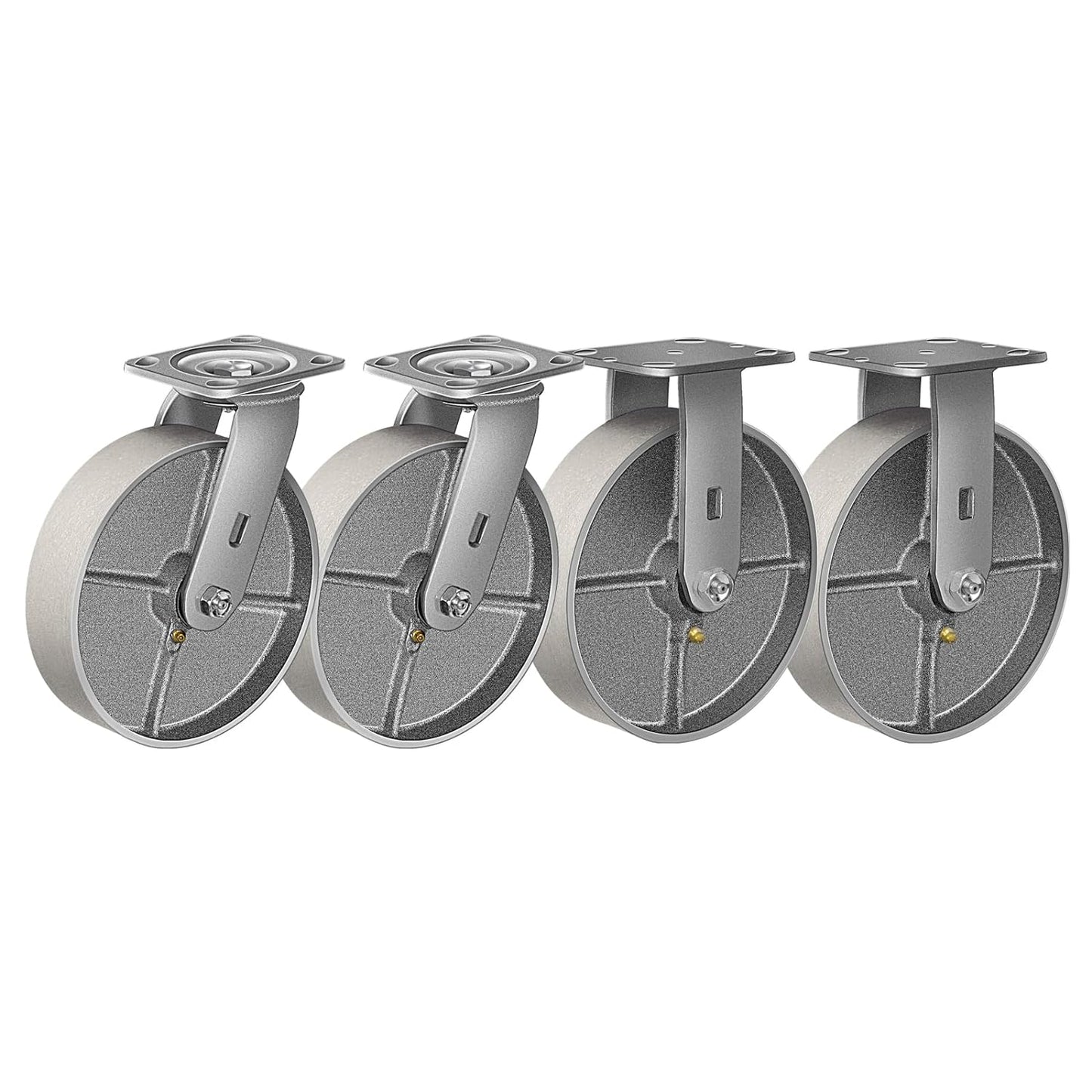 2" Wide Heavy Duty Steel Casters