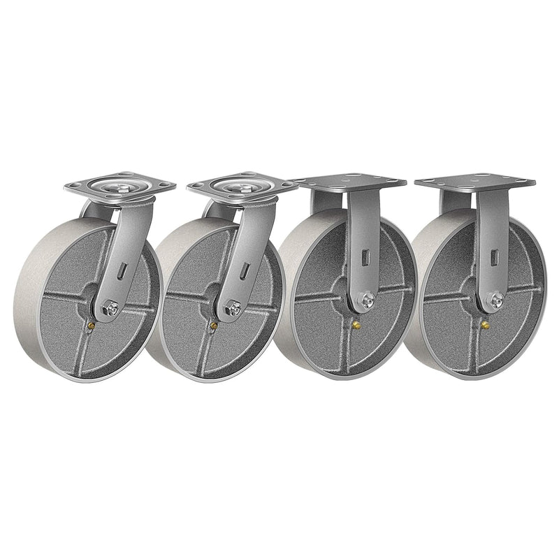 2" Wide Heavy Duty Steel Casters