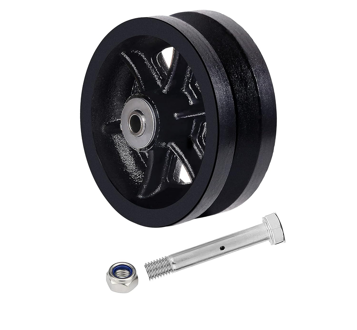 V-Groove Wheel - cast Iron Wheel,Capacity up to 600 Lb. Use for Slide Gate,Rolling Door with V-Track