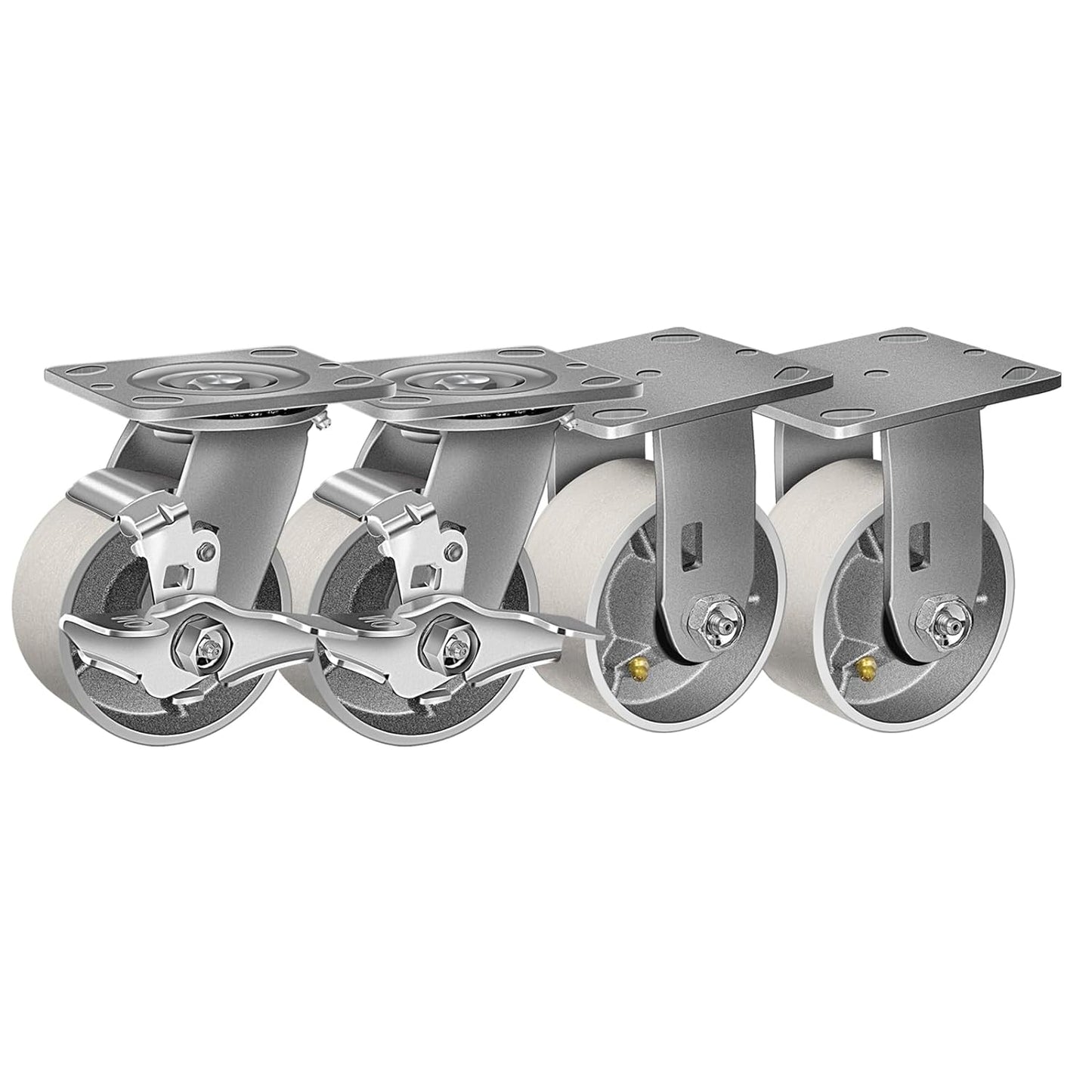 2" Wide Heavy Duty Steel Casters