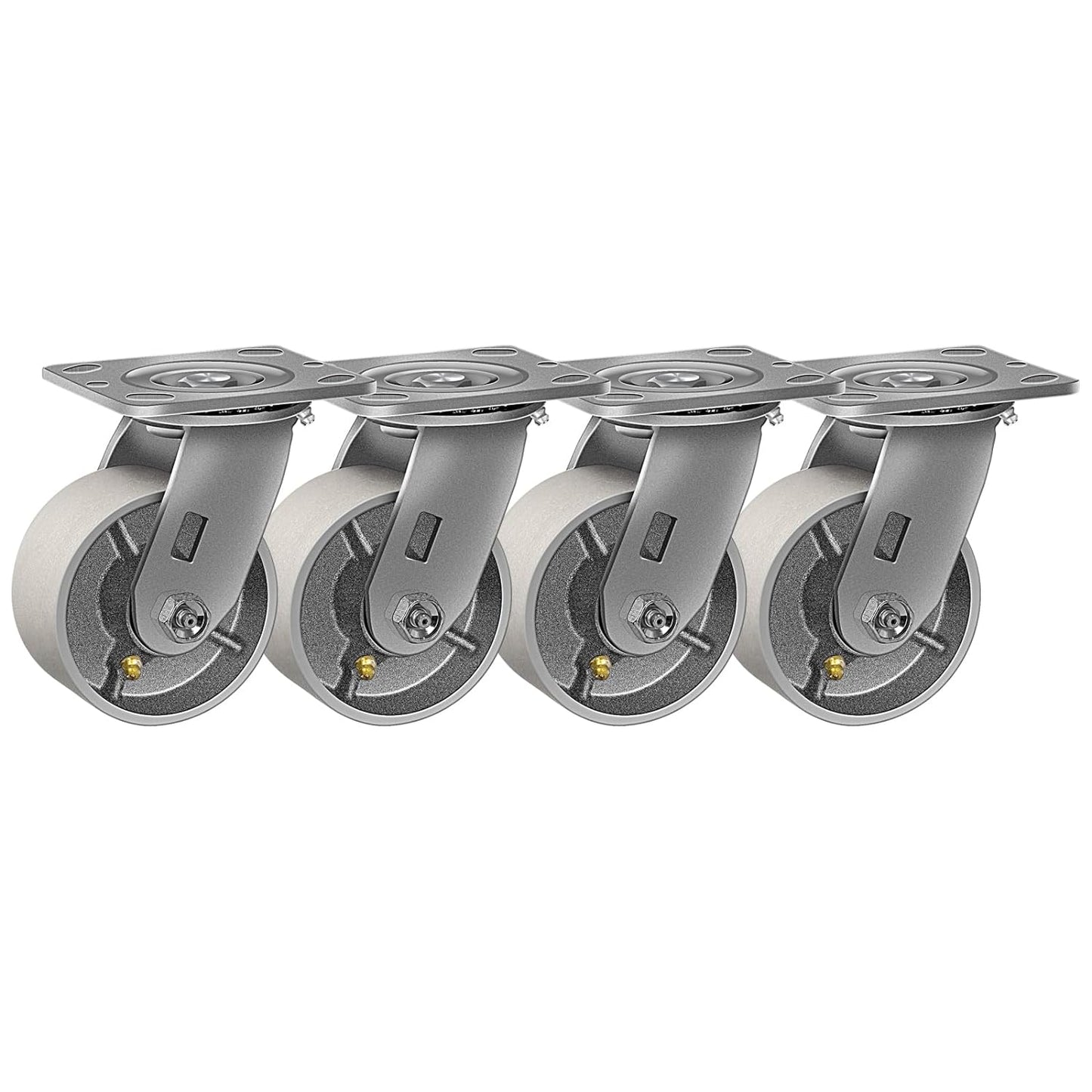 2" Wide Heavy Duty Steel Casters