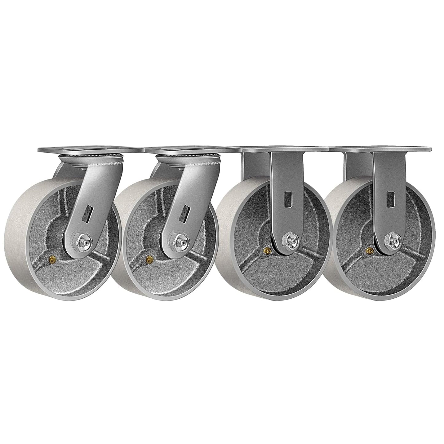 2" Wide Heavy Duty Steel Casters