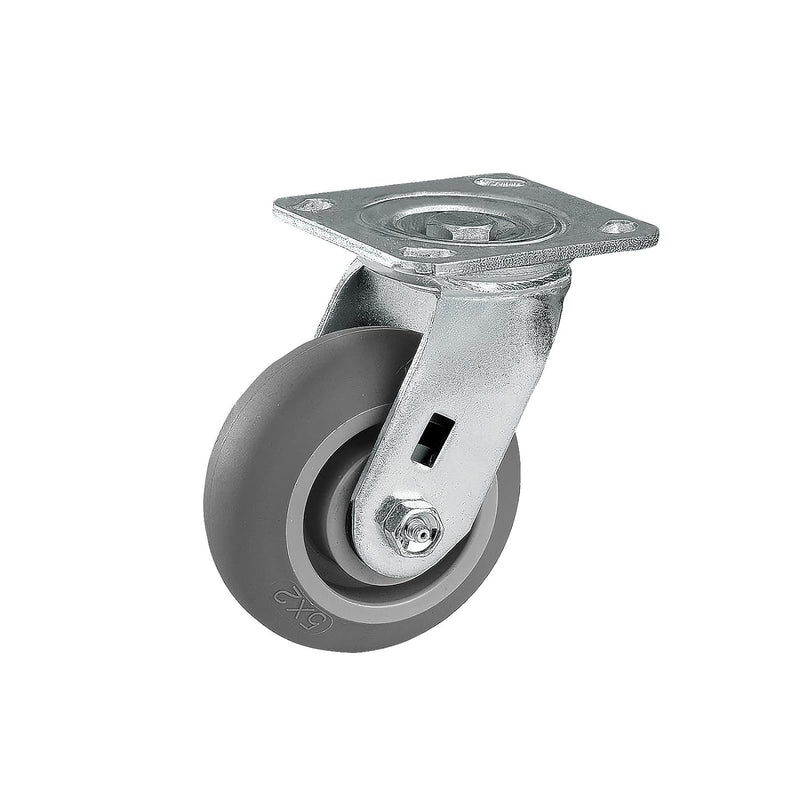 2" Wide Thermoplastic Rubber Caster (Crown Tread)