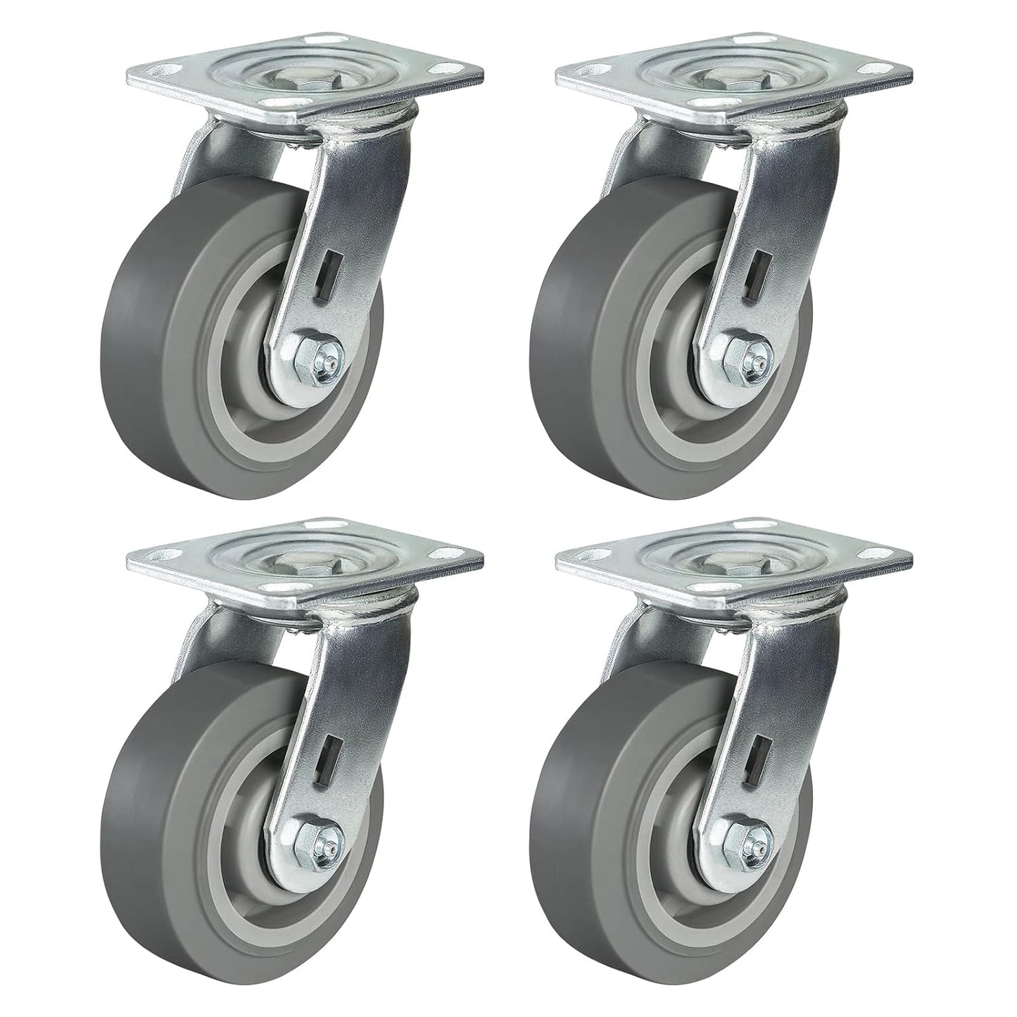 2" Wide Heavy-duty Rubber Caster