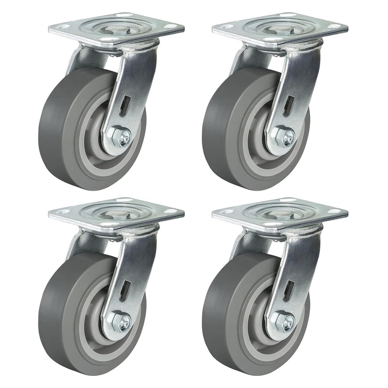 2" Wide Heavy-duty Rubber Caster