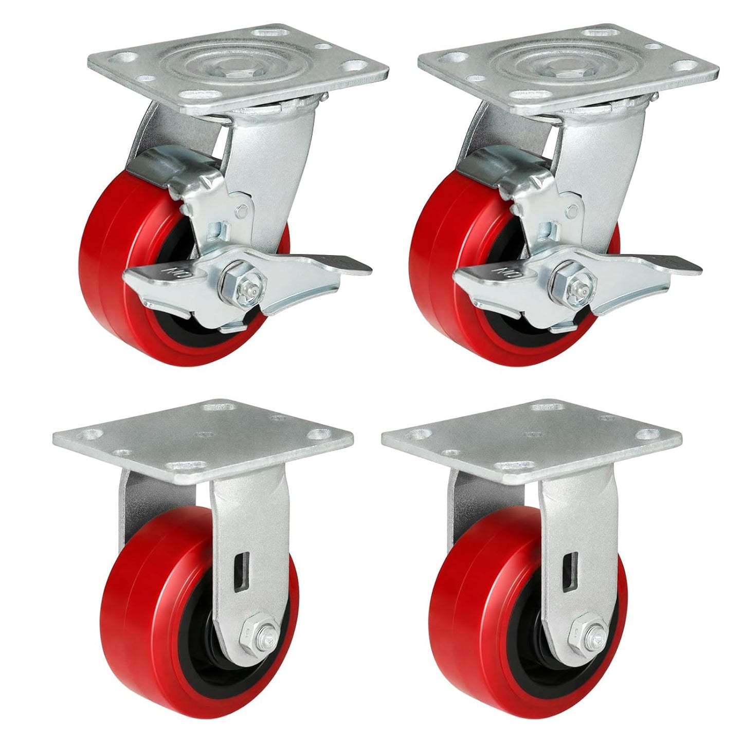 2" Wide Long Lasting Polyurethane Caster