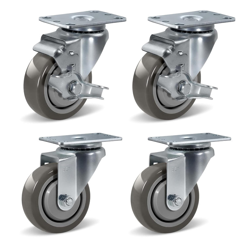 1-1/4" Wide Polyurethane Caster Wheels