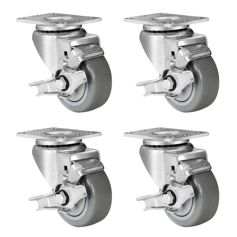 1-1/4" Wide Polyurethane Caster Wheels